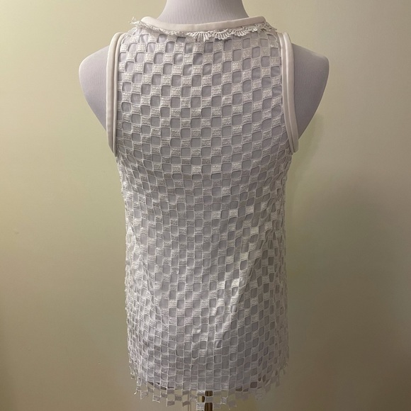 Diane Von Furstenberg mackeda checkered lace top - Picture 9 of 14